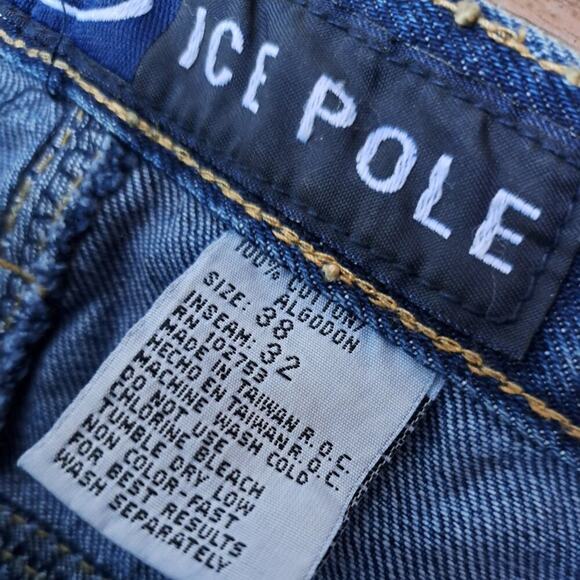 Ice Pole Denim Jeans Mens Vintage 38x32 - Picture 7 of 12